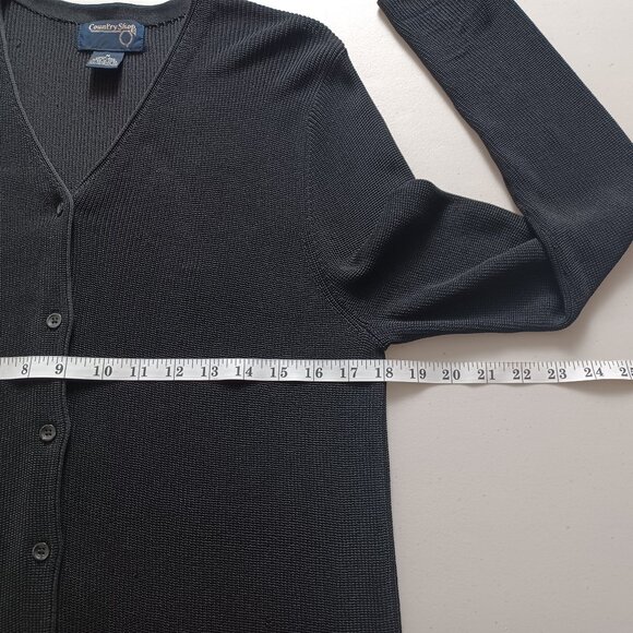 Country Shop Silk V-neck Cardigan - Picture 9 of 15